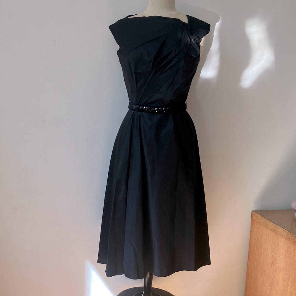 Byron Lars beauty mark black cocktail party dress size 8